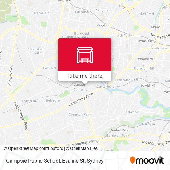 Campsie Public School, Evaline St map