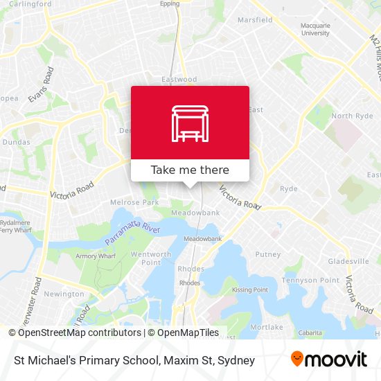 Mapa St Michael's Primary School, Maxim St
