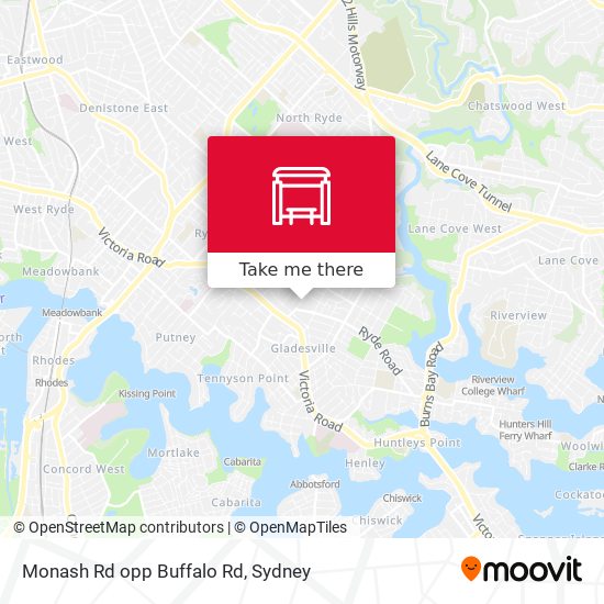 Monash Rd opp Buffalo Rd map