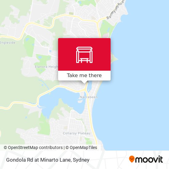 Gondola Rd at Minarto Lane map