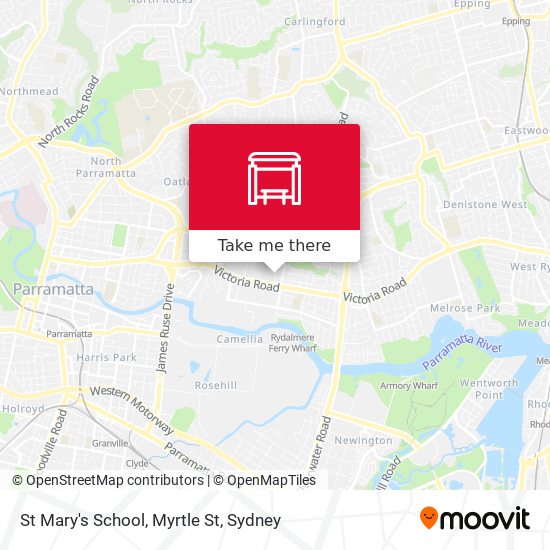 St Mary's School, Myrtle St map