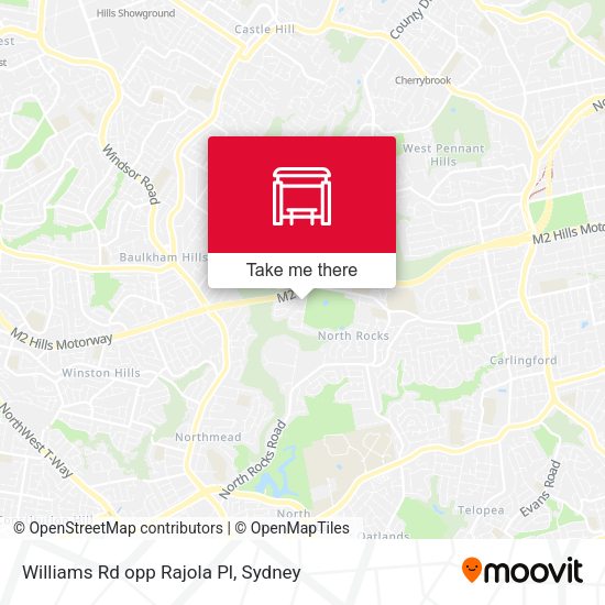 Williams Rd opp Rajola Pl map