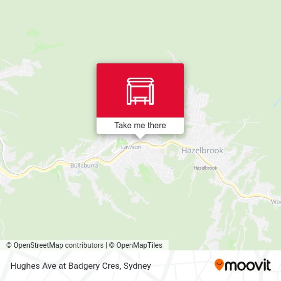 Hughes Ave at Badgery Cres map