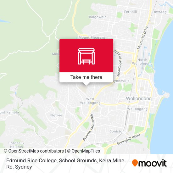 Edmund Rice College, School Grounds, Keira Mine Rd map