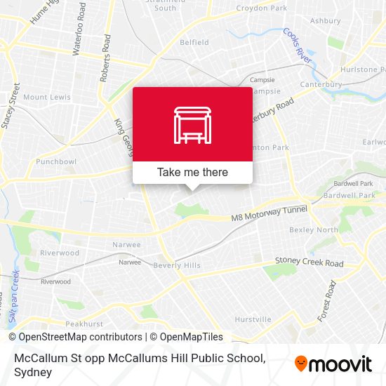 McCallum St opp McCallums Hill Public School map