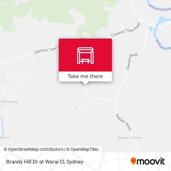 Brandy Hill Dr at Werai Cl map