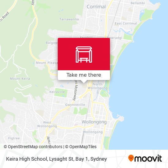 Keira High School, Lysaght St, Bay 1 map