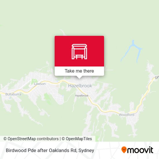 Birdwood Pde after Oaklands Rd map