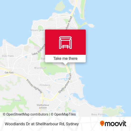 Woodlands Dr at Shellharbour Rd map