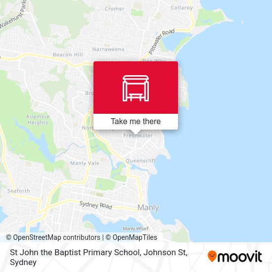 St John the Baptist Primary School, Johnson St map