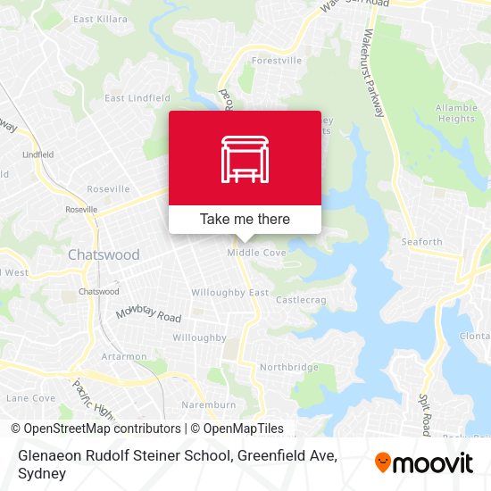 Glenaeon Rudolf Steiner School, Greenfield Ave map
