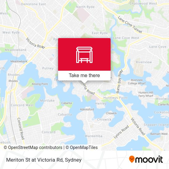 Meriton St at Victoria Rd map