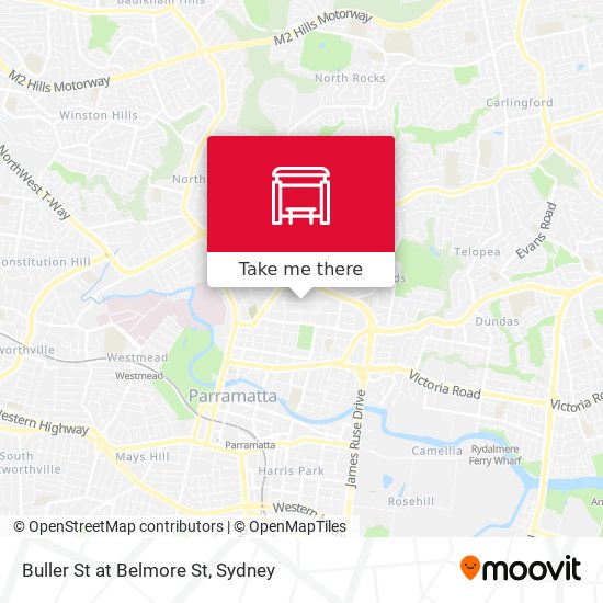 Buller St at Belmore St map