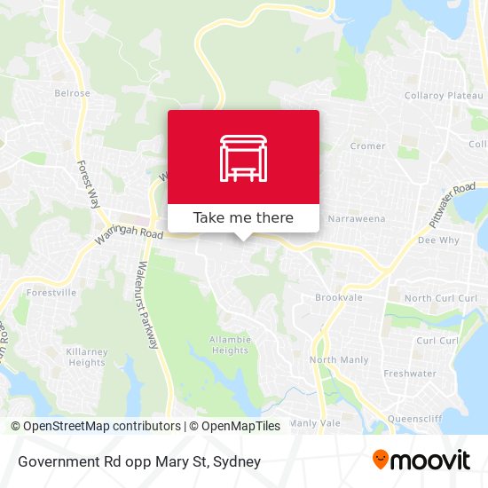 Government Rd opp Mary St map