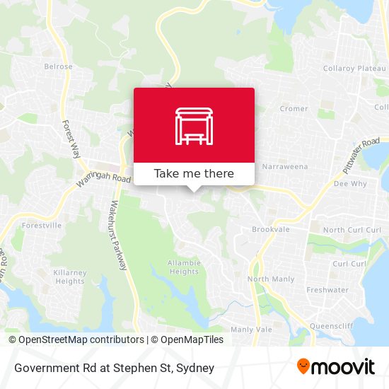 Government Rd at Stephen St map