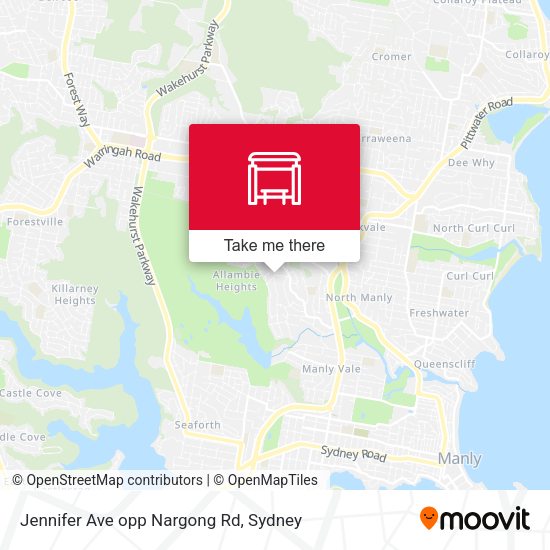 Jennifer Ave opp Nargong Rd map