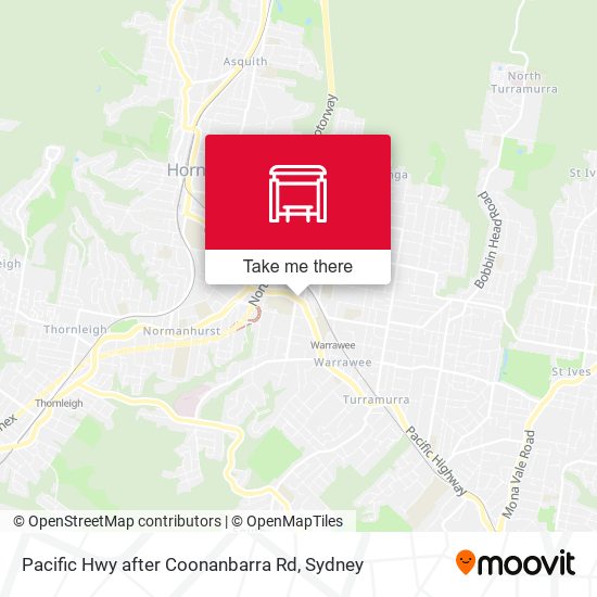 Pacific Hwy after Coonanbarra Rd map