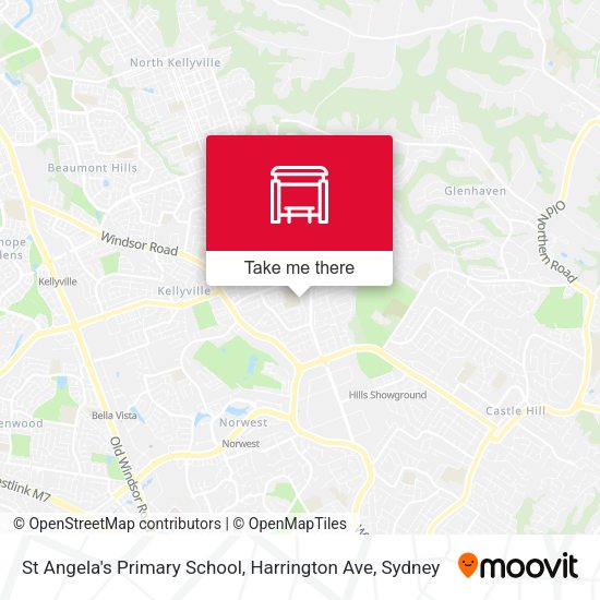 St Angela's Primary School, Harrington Ave map
