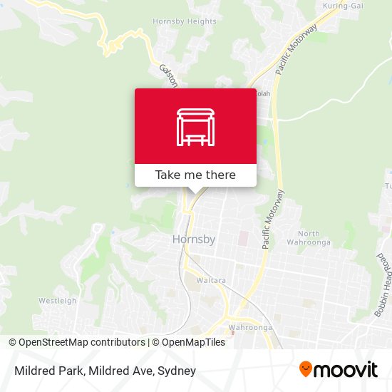 Mildred Park, Mildred Ave map