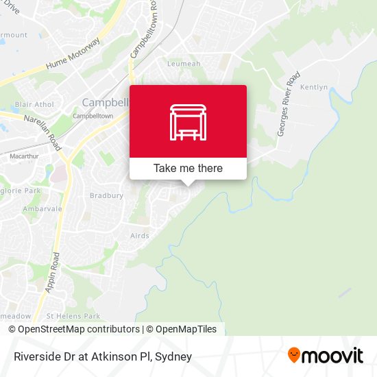 Riverside Dr at Atkinson Pl map