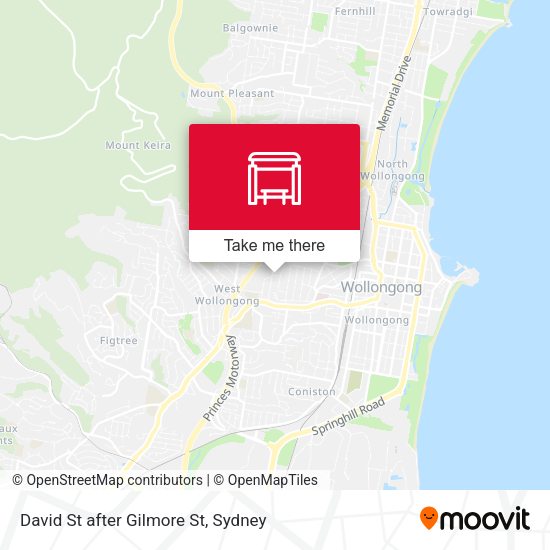 David St after Gilmore St map