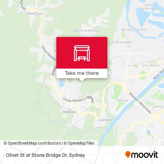 Olivet St at Stone Bridge Dr map