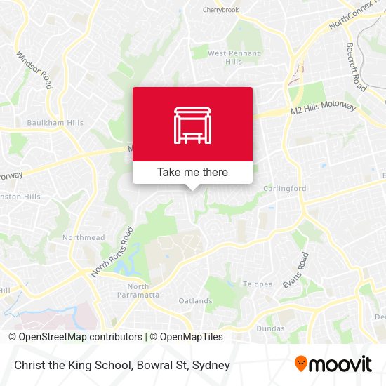 Christ the King School, Bowral St map