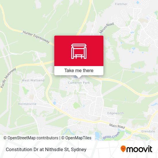 Constitution Dr at Nithsdle St map