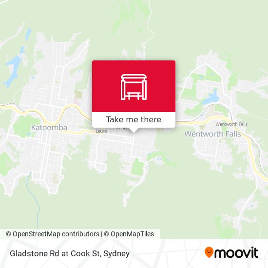 Gladstone Rd at Cook St map