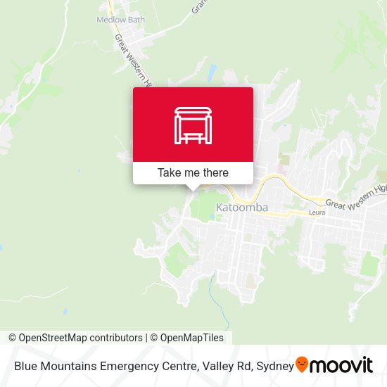 Blue Mountains Emergency Centre, Valley Rd map