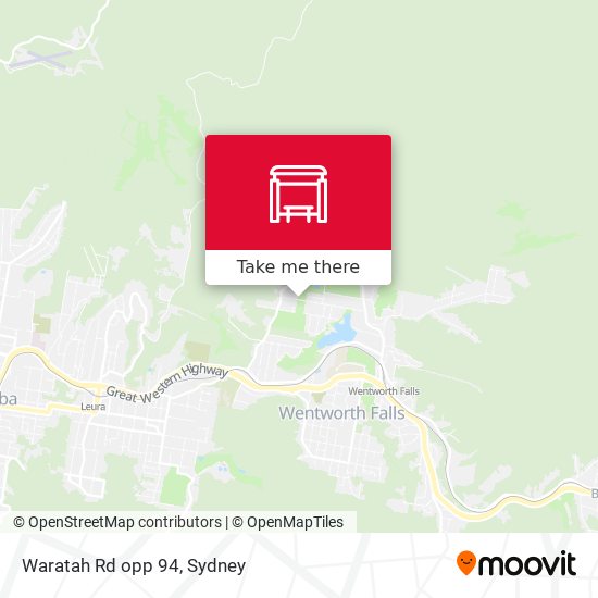 Waratah Rd opp 94 map