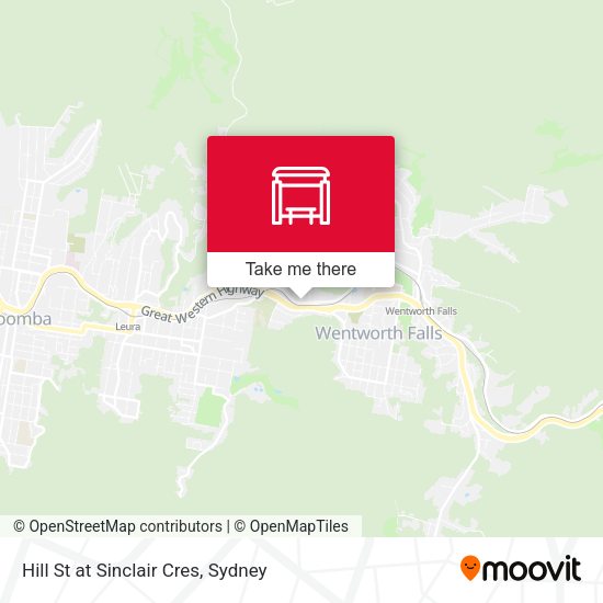 Hill St at Sinclair Cres map