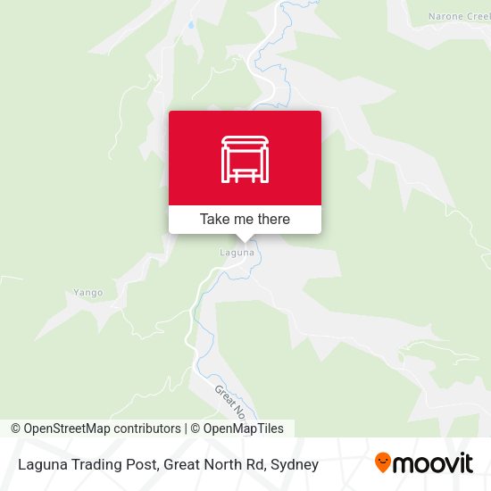 Laguna Trading Post, Great North Rd map
