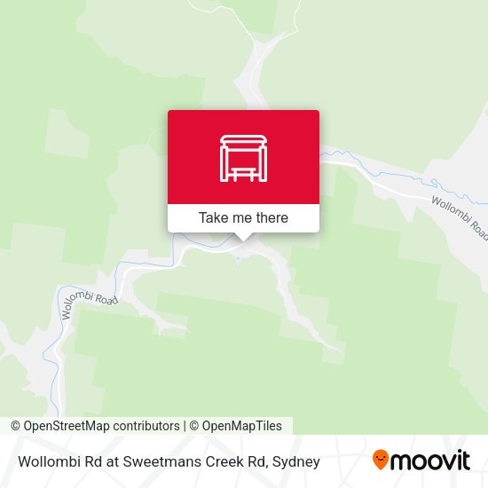Wollombi Rd at Sweetmans Creek Rd map