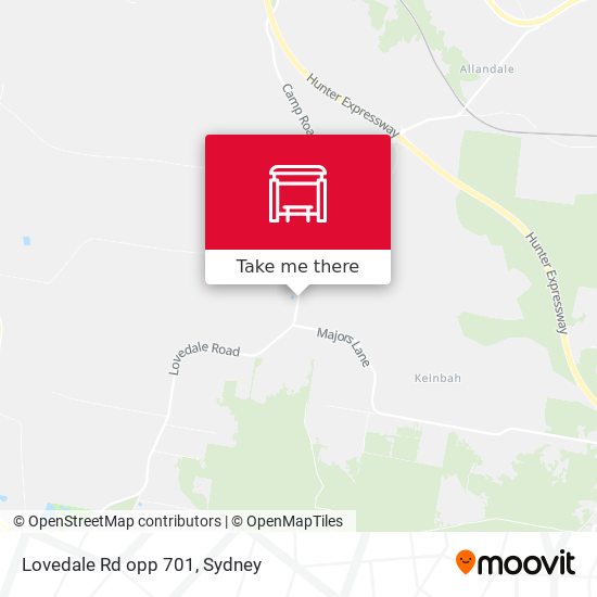 Lovedale Rd opp 701 map