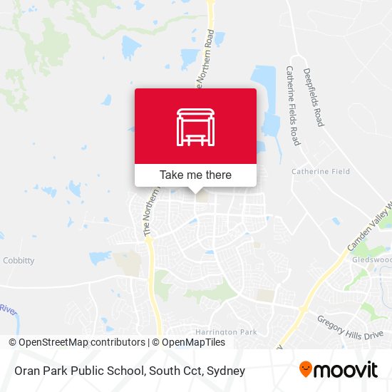Oran Park Public School, South Cct map
