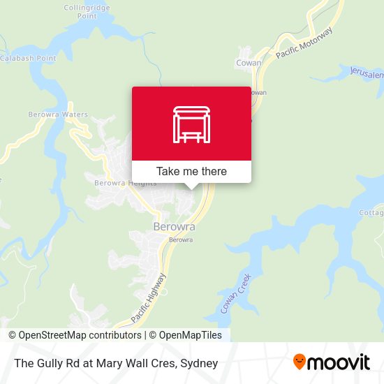 The Gully Rd at Mary Wall Cres map