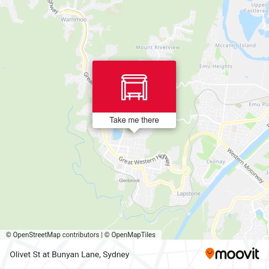 Olivet St at Bunyan Lane map