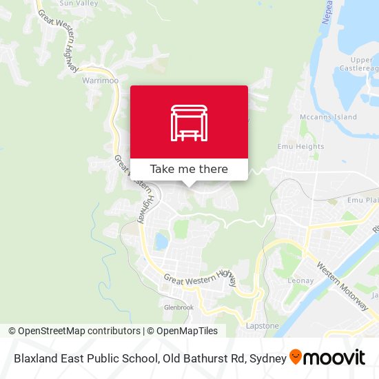 Mapa Blaxland East Public School, Old Bathurst Rd