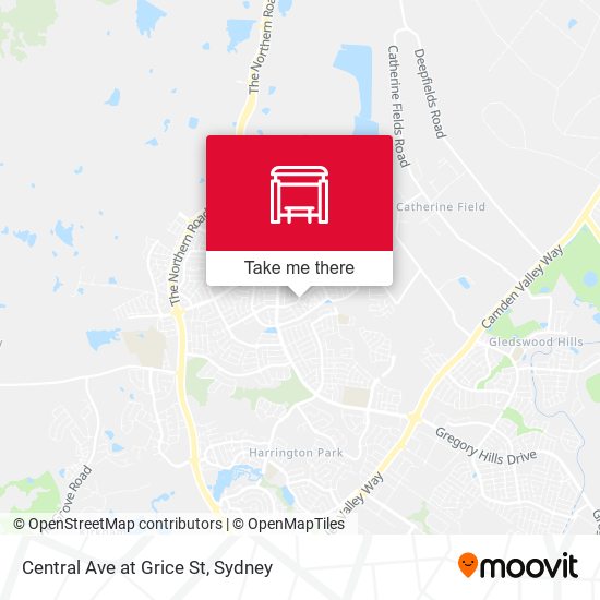 Central Ave at Grice St map