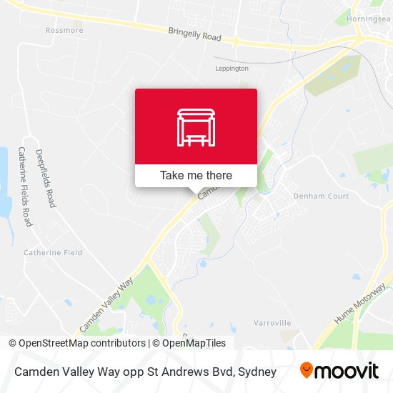 Camden Valley Way opp St Andrews Bvd map