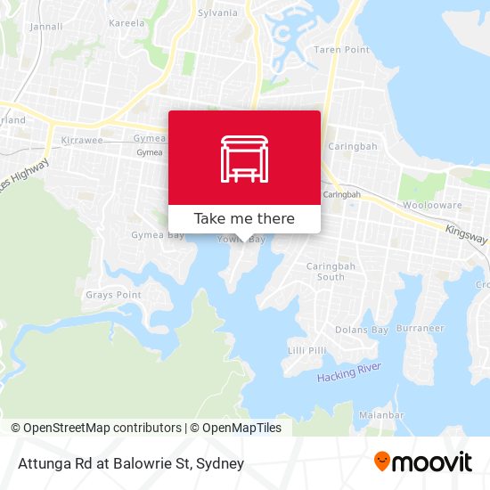 Attunga Rd at Balowrie St map