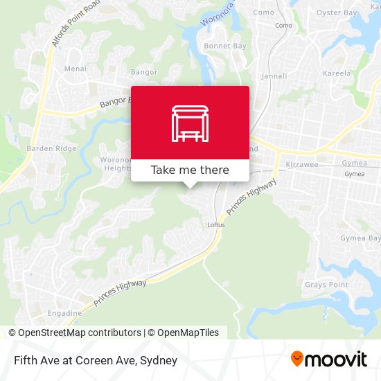 Fifth Ave at Coreen Ave map