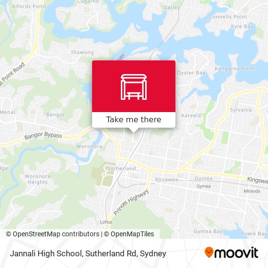 Jannali High School, Sutherland Rd map