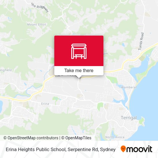 Erina Heights Public School, Serpentine Rd map