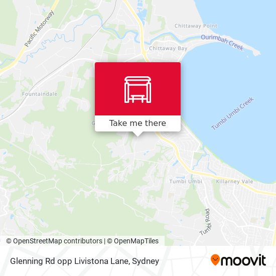 Glenning Rd opp Livistona Lane map