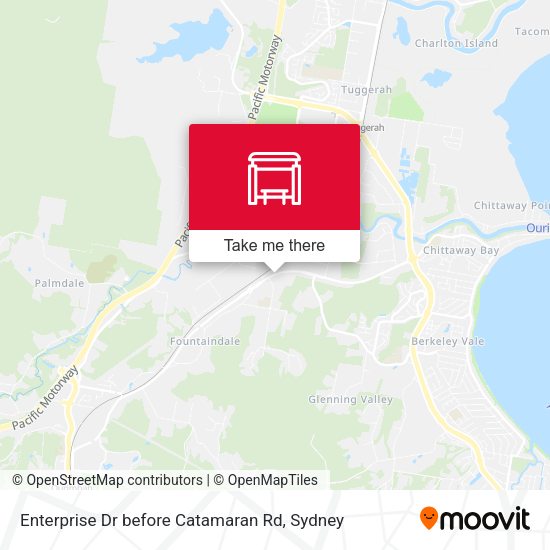 Enterprise Dr before Catamaran Rd map