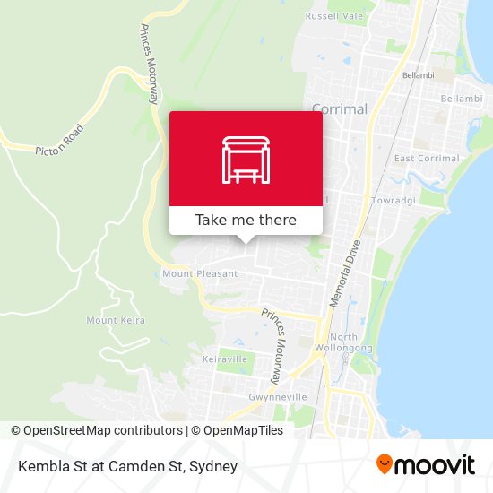 Kembla St at Camden St map