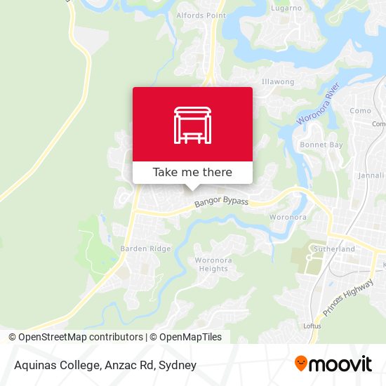 Aquinas College, Anzac Rd map