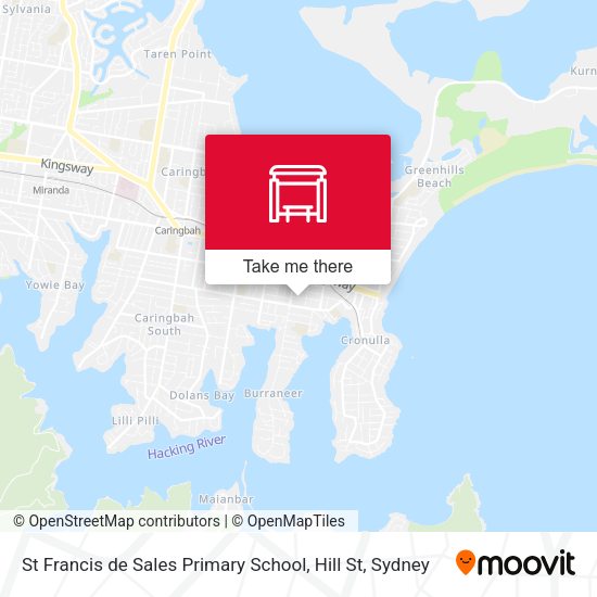 St Francis de Sales Primary School, Hill St map